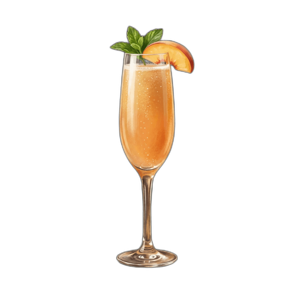 Bellini im Champagnerflöte