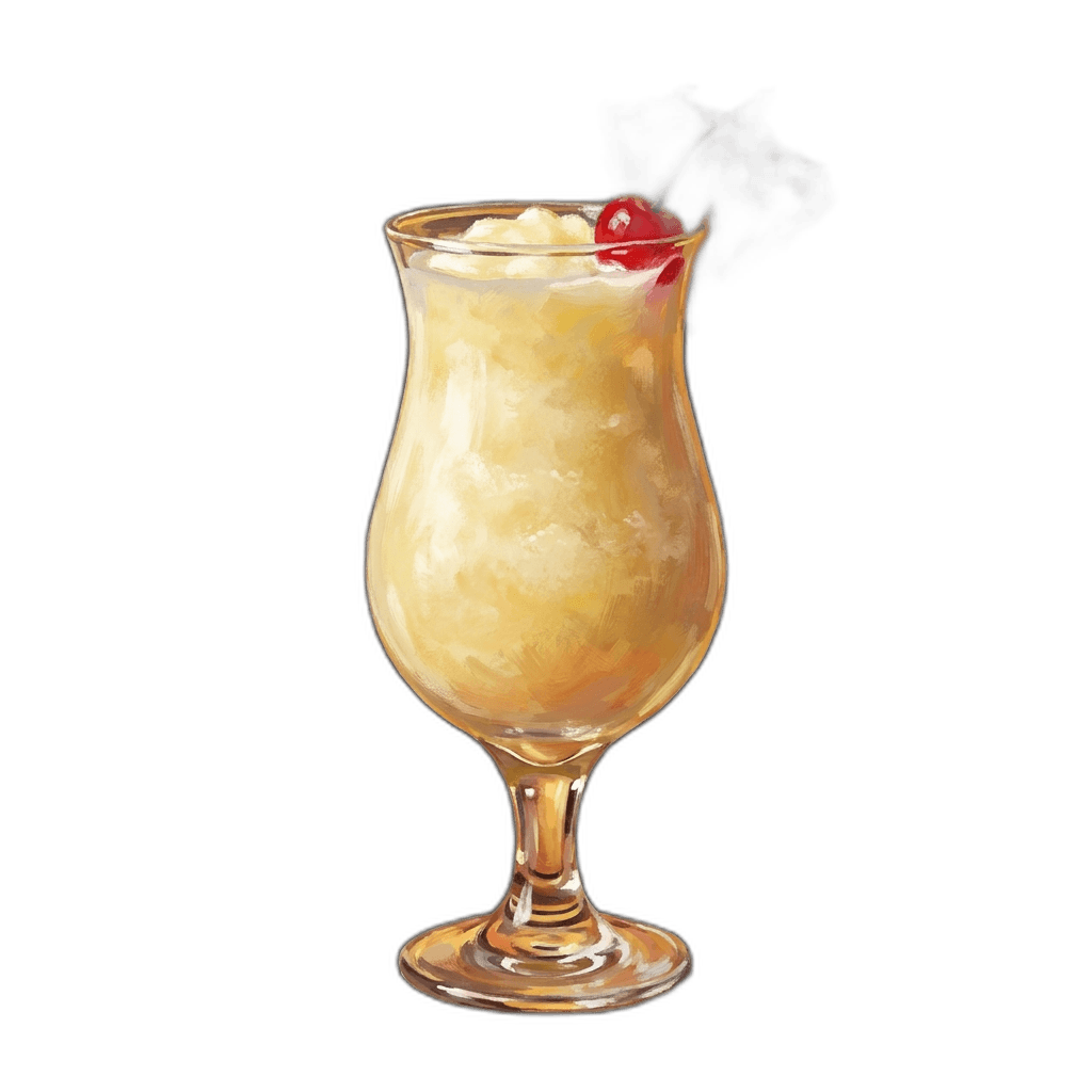 Piña Colada im Hurricaneglas