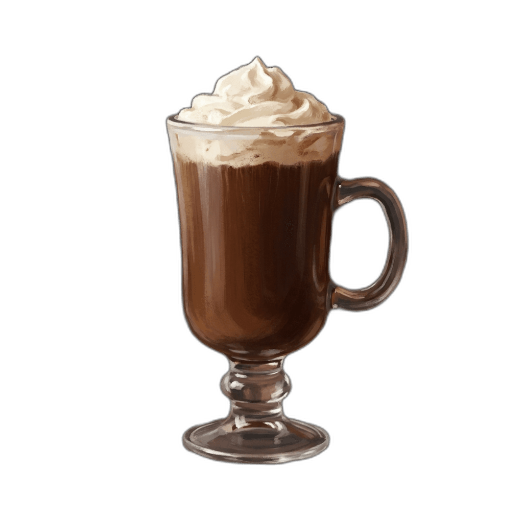 Amaretto Coffee im Irish-Coffee-Glas