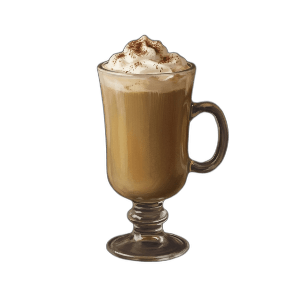 Tote Tante im Irish-Coffee-Glas