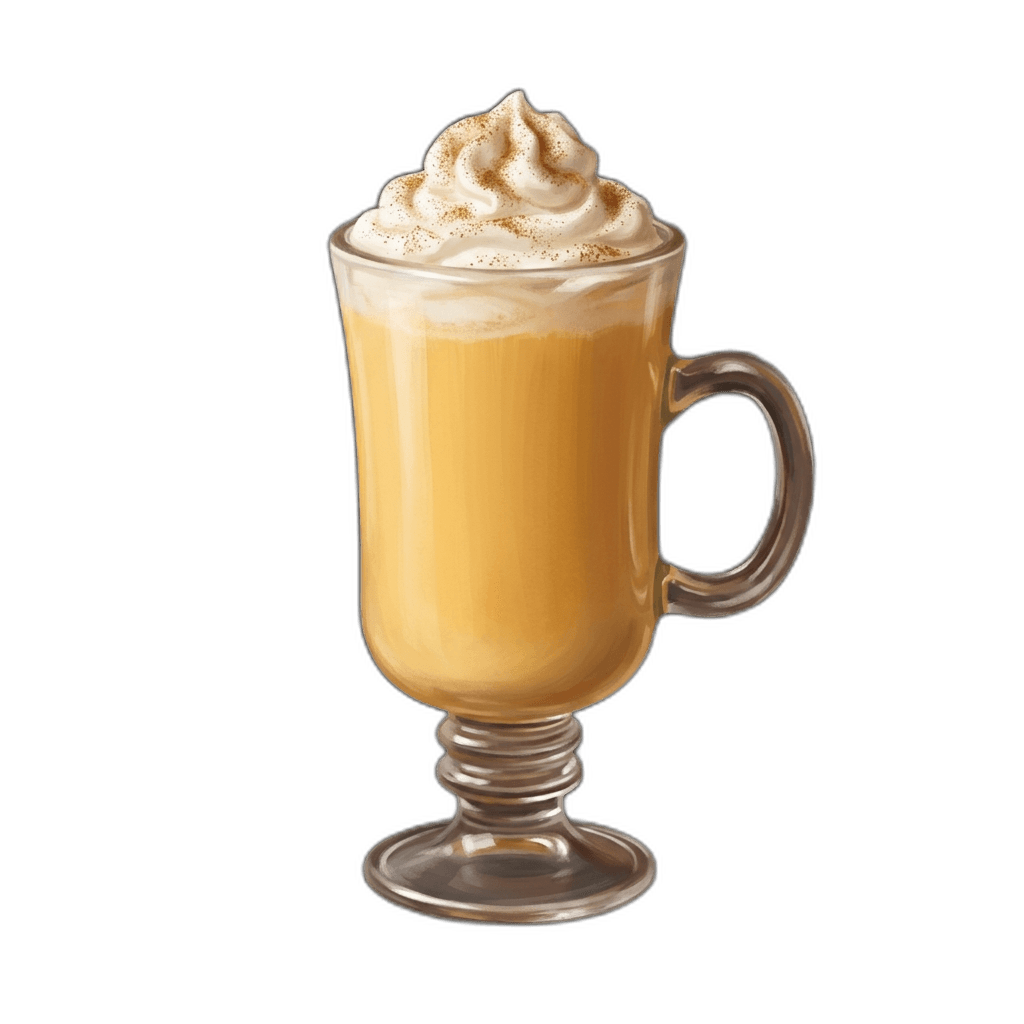 Heiße Oma im Irish-Coffee-Glas