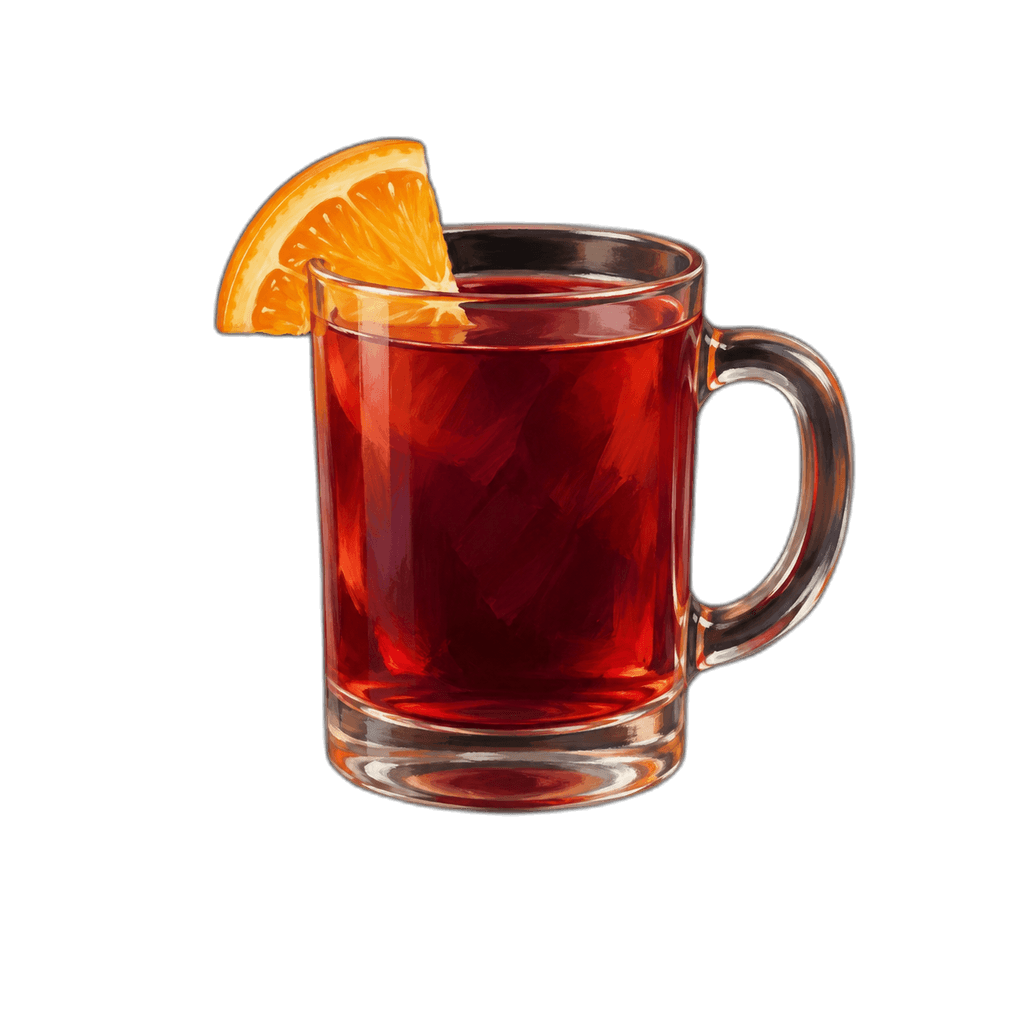 Alkoholfreier Glühwein im Henkelbecher