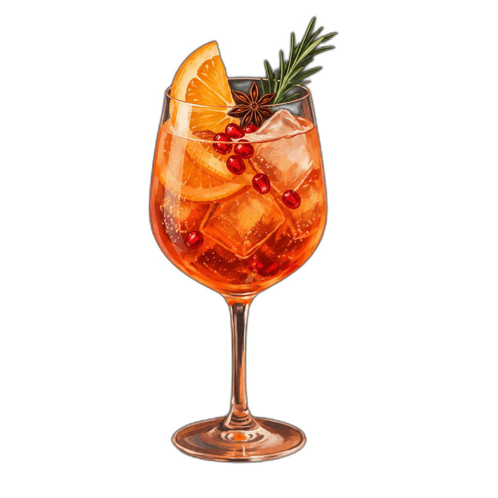 Christmas Spritz im Weinglas