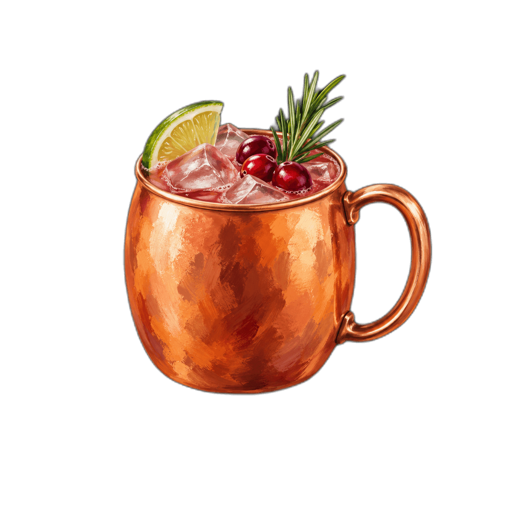 Cranberry Mule im Kupferbecher